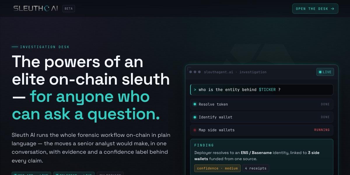 Sleuth AI preview