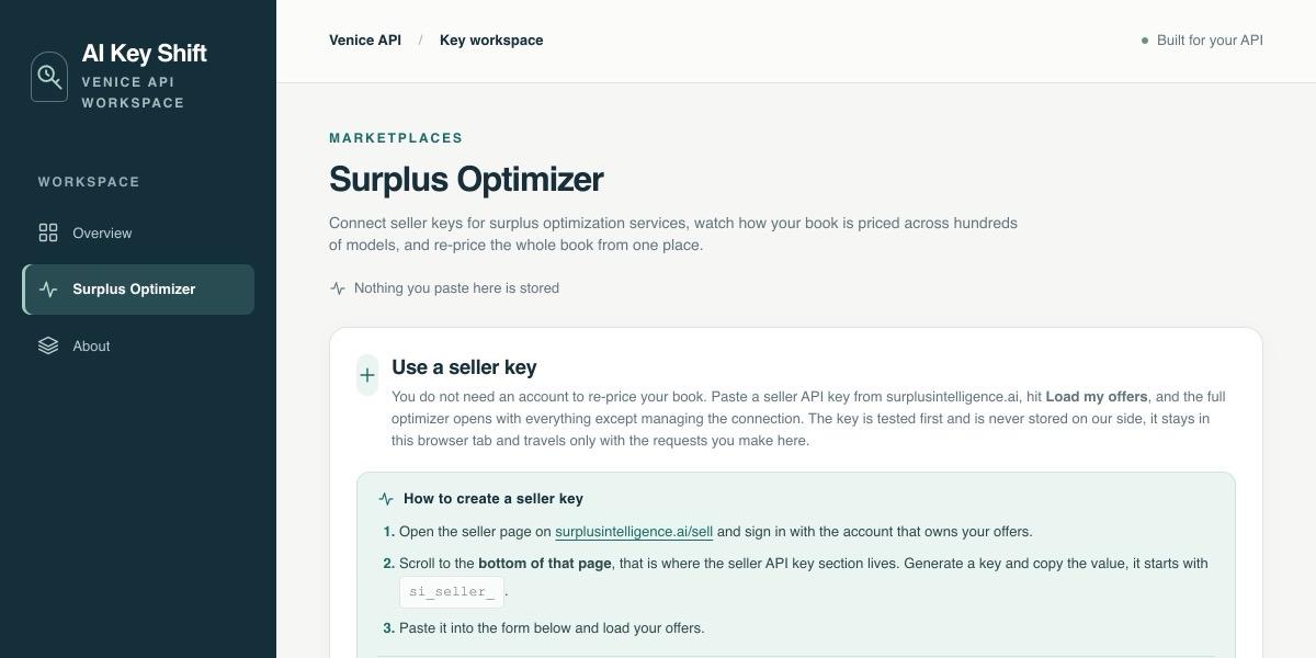 Surplus Optimizer preview